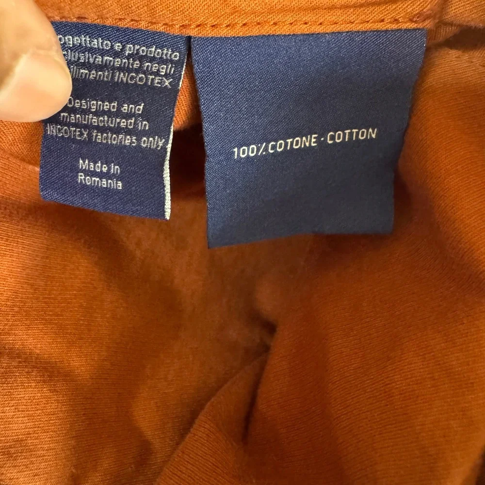 NWT Incotex 1951 Corduroy Trousers Mens 38x29 Rust Contemporary Fit Luxury